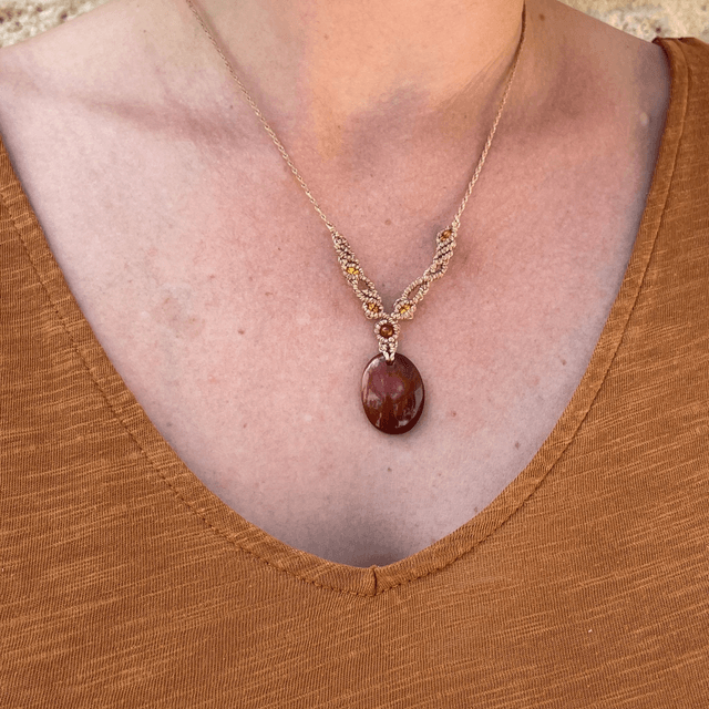 Collier "Rama" Cornaline