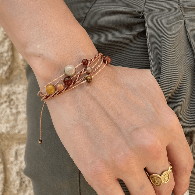 Bracelet "Constellation" Jaspe Mokaïte