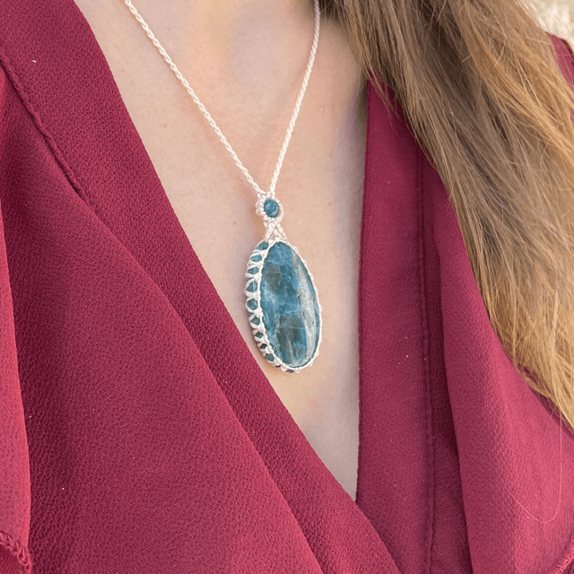 Collier Apatite serti 