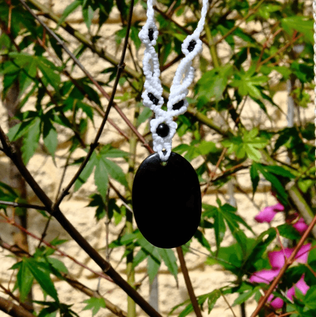 Collier &quot;Rama&quot; Tourmaline noire