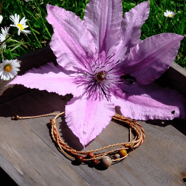 Bracelet &quot;Constellation&quot; Jaspe Mokaïte