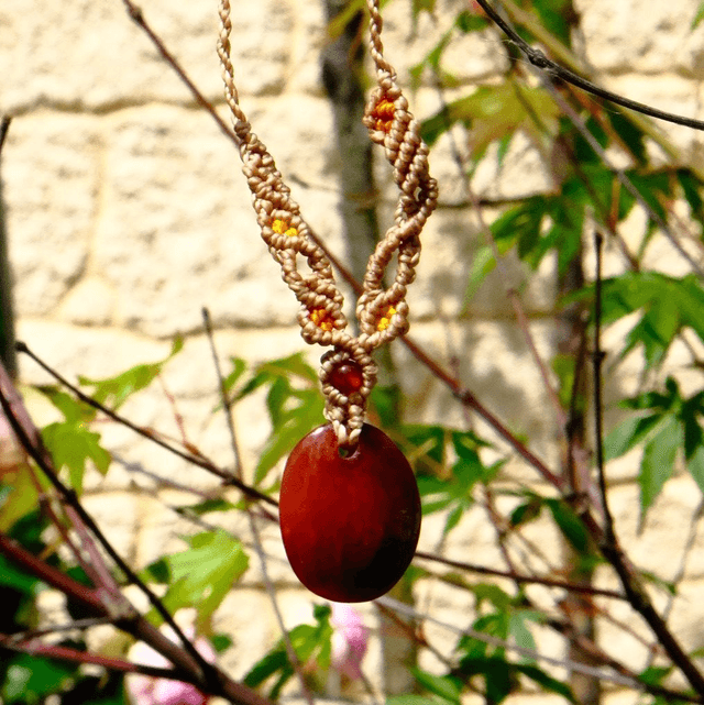 Collier &quot;Rama&quot; Cornaline